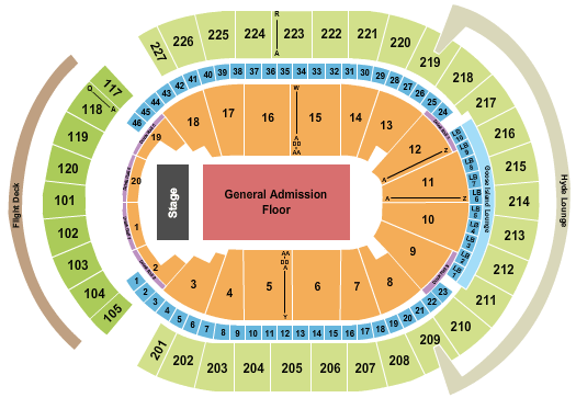T-Mobile Arena Olivia Rodrigo Seating Chart